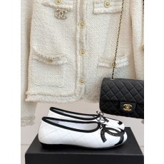 Chanel 샤넬 빈티지 퀼팅 리본 발레리나 플랫 슈즈 신발