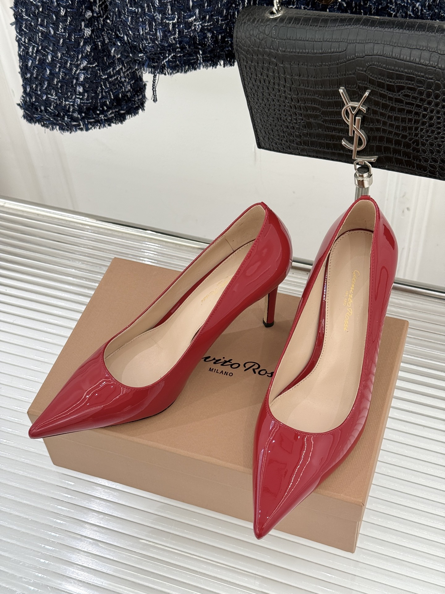 Gianvito Rossi 지안비토 로시 클래식 미니멀 펌프스 힐 구두 신발