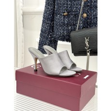 Gucci 구찌 실크 일자 스트랩 오픈토 힐 구두 신발