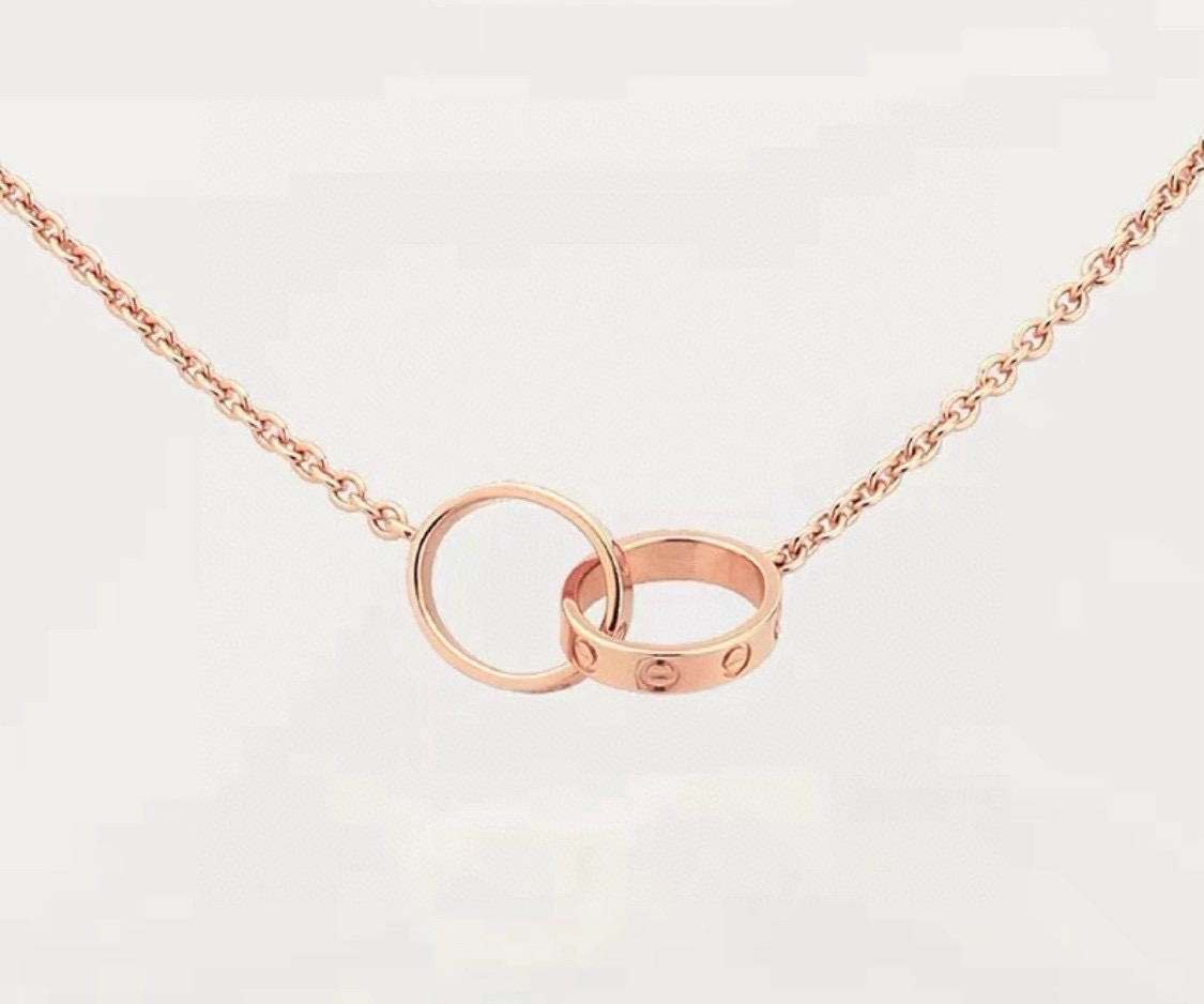 까르띠에(Cartier) 더블 링 목걸이 악세사리