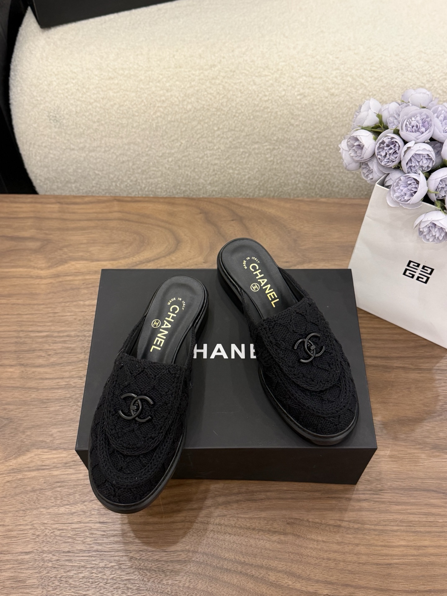 샤넬(CHANEL) 퀼팅 반슬리퍼 신발