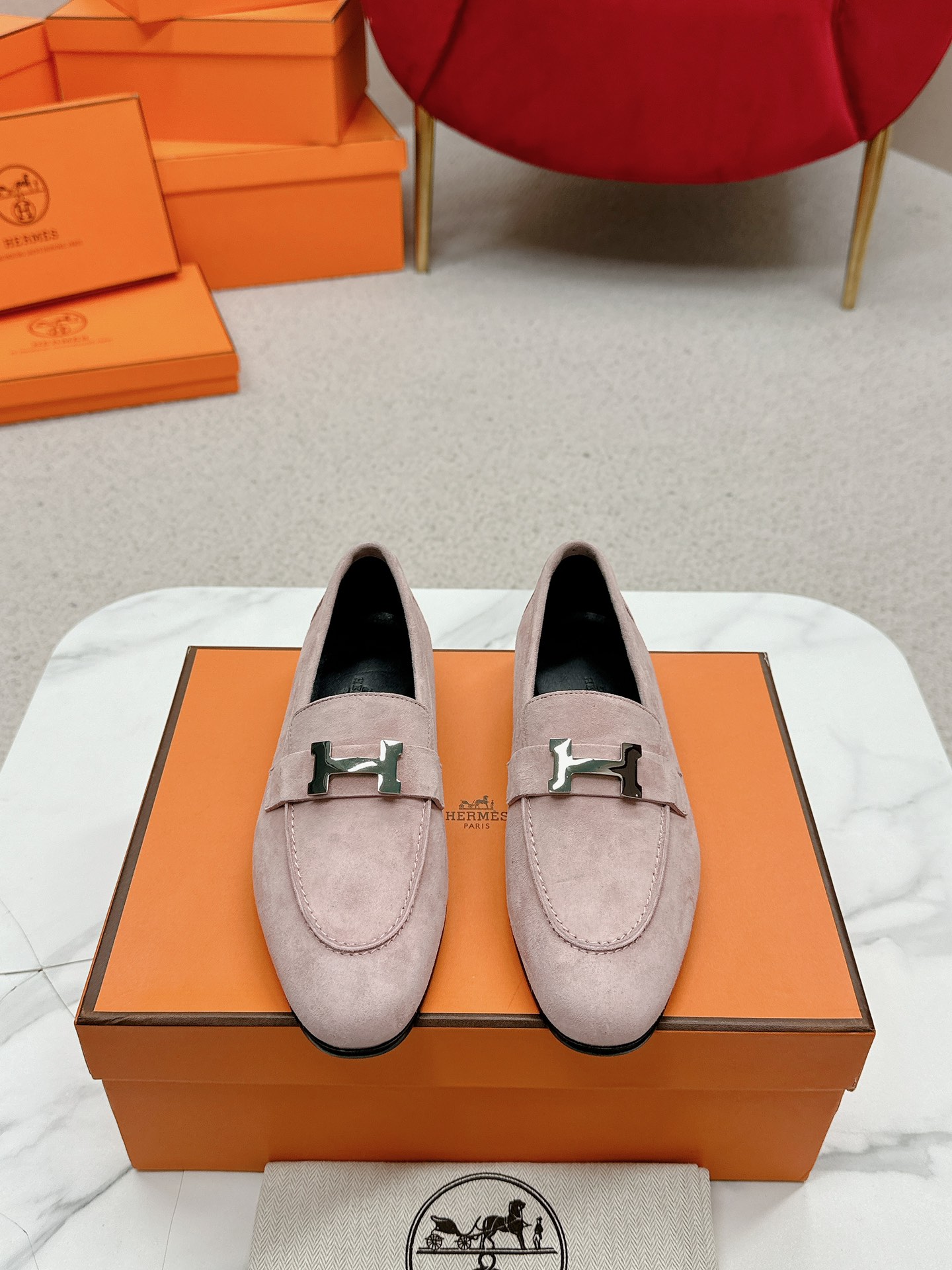 에르메스(HERMES) Destin 켈리 로퍼 신발