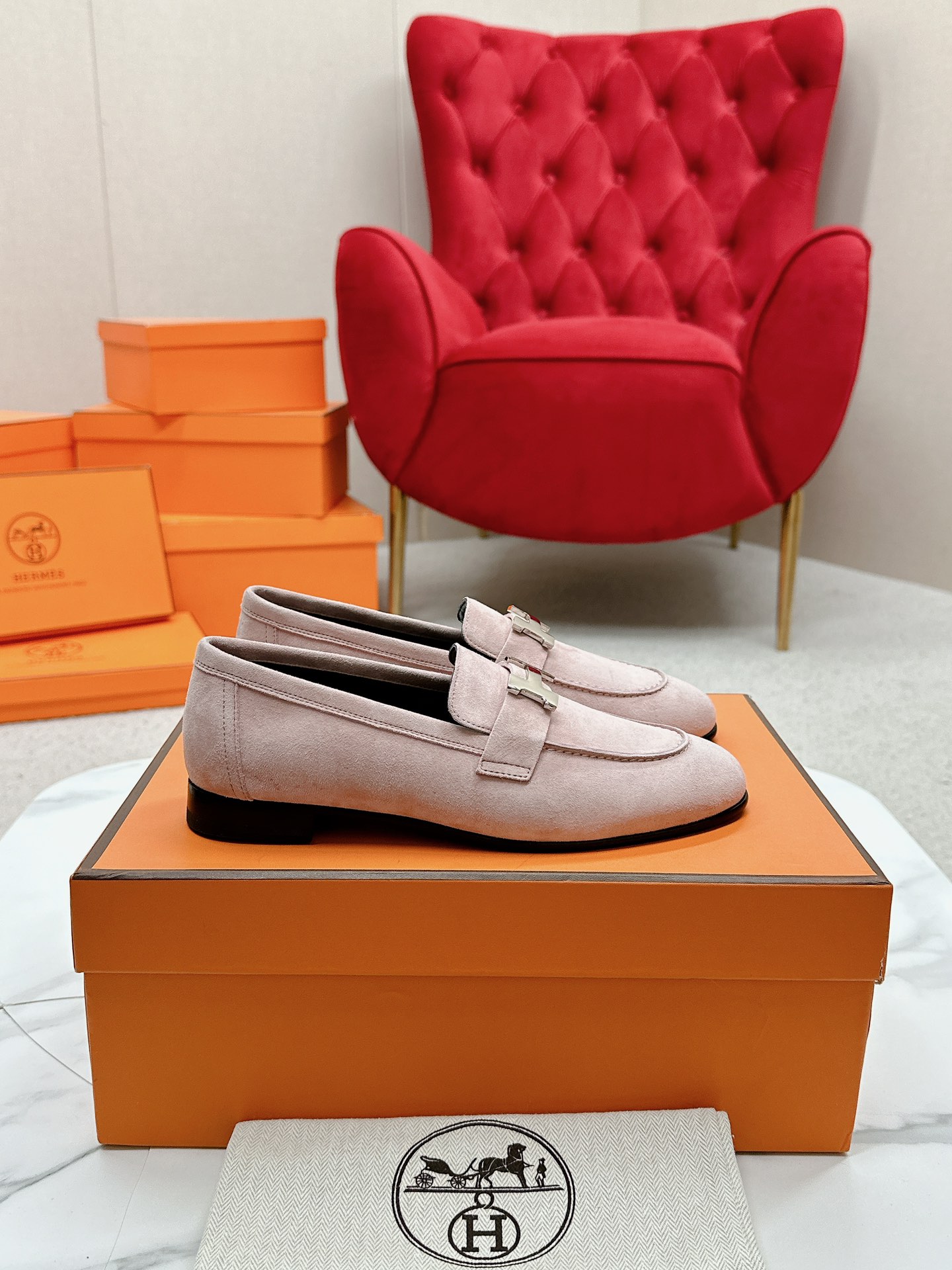 에르메스(HERMES) Destin 켈리 로퍼 신발