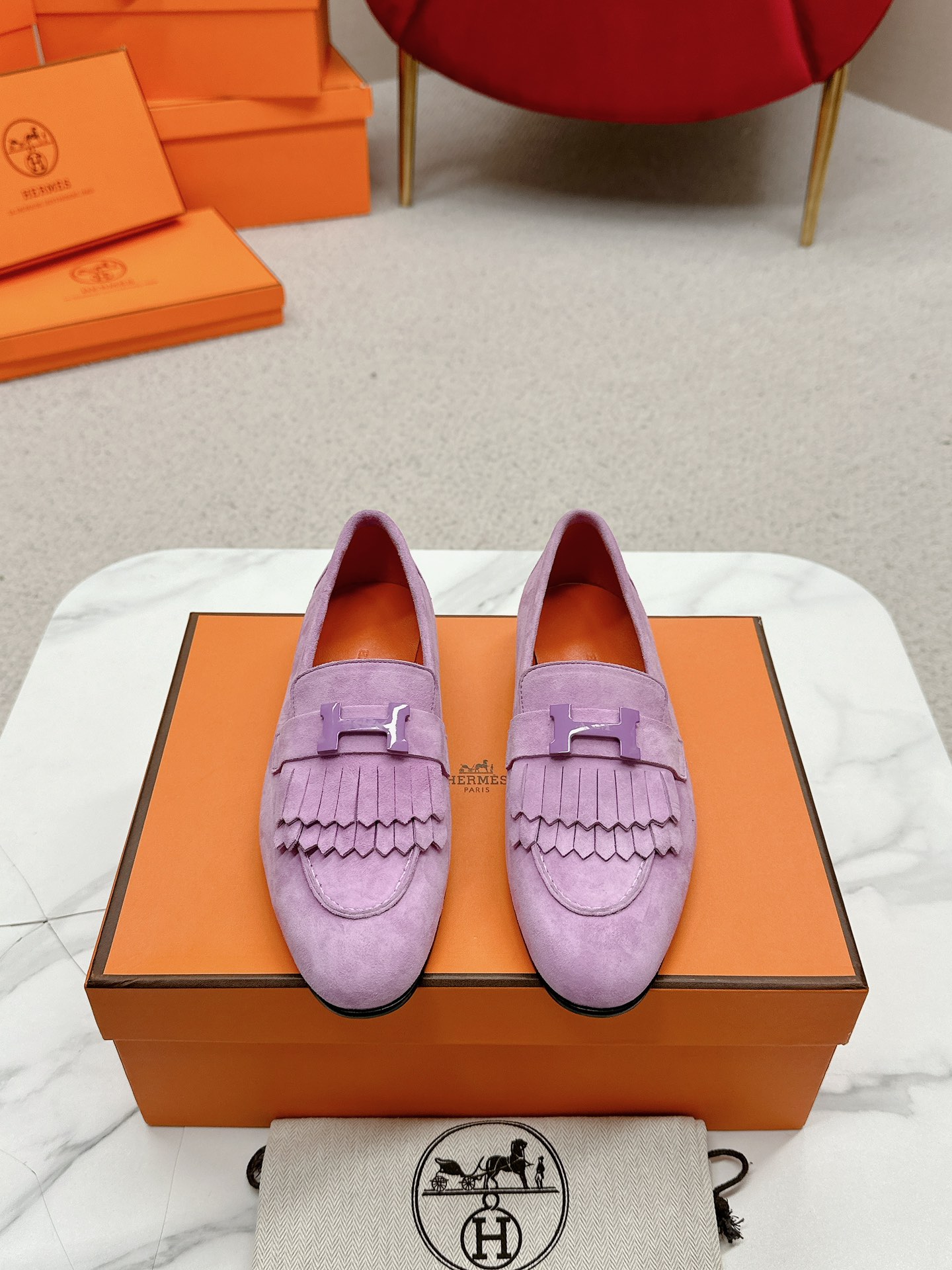 에르메스(HERMES) Destin 테슬 켈리 로퍼 신발