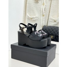 Chanel 26P 샤넬 크리스탈 더블C 플랫폼 샌들 신발