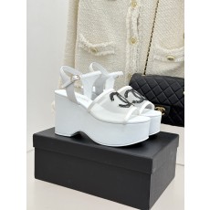 Chanel 26P 샤넬 크리스탈 더블C 플랫폼 샌들 신발