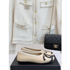 Chanel 샤넬 빈티지 퀼팅 리본 발레리나 플랫 슈즈 신발