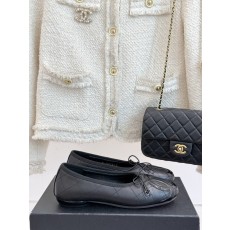 Chanel 샤넬 빈티지 퀼팅 리본 발레리나 플랫 슈즈 신발