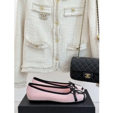 Chanel 샤넬 빅 로고 리본 발레리나 플랫 슈즈 신발