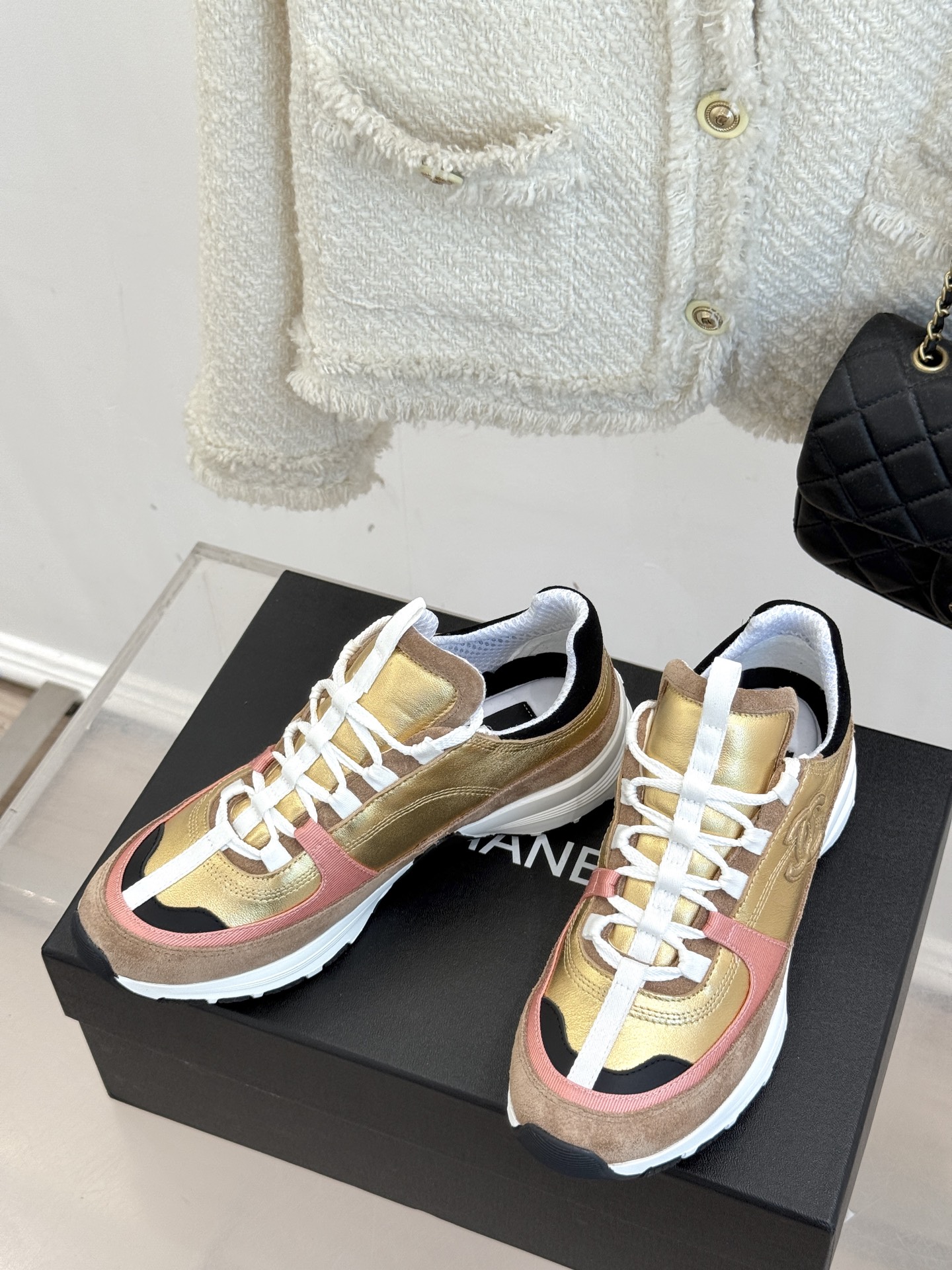 Chanel 샤넬 25A 신상 플랫폼 스니커즈 신발