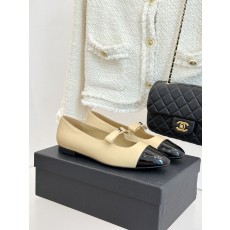 Chanel 샤넬 25P 신상 더블C 리본 메리제인 플랫 슈즈 신발