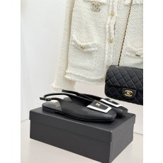 Chanel 샤넬 25K 스퀘어 토 플랩 샌들 슬리퍼 신발