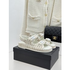 Chanel 클래식 더블C 벨크로 샌들 슬리퍼 신발