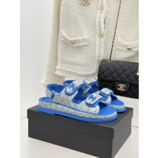Chanel 클래식 더블C 벨크로 샌들 슬리퍼 신발