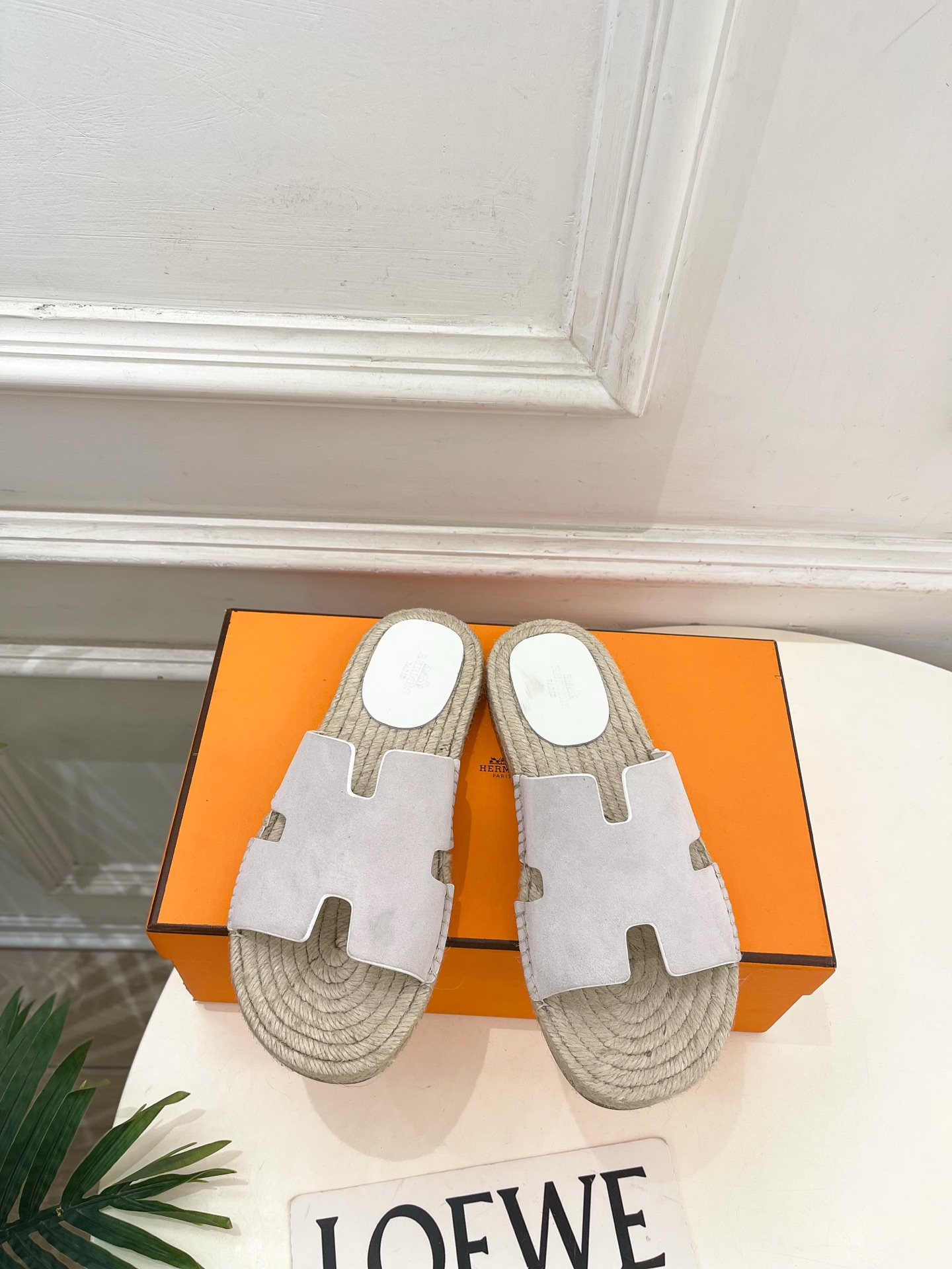 에르메스(HERMES) 커플 에스파드류 슬리퍼 신발