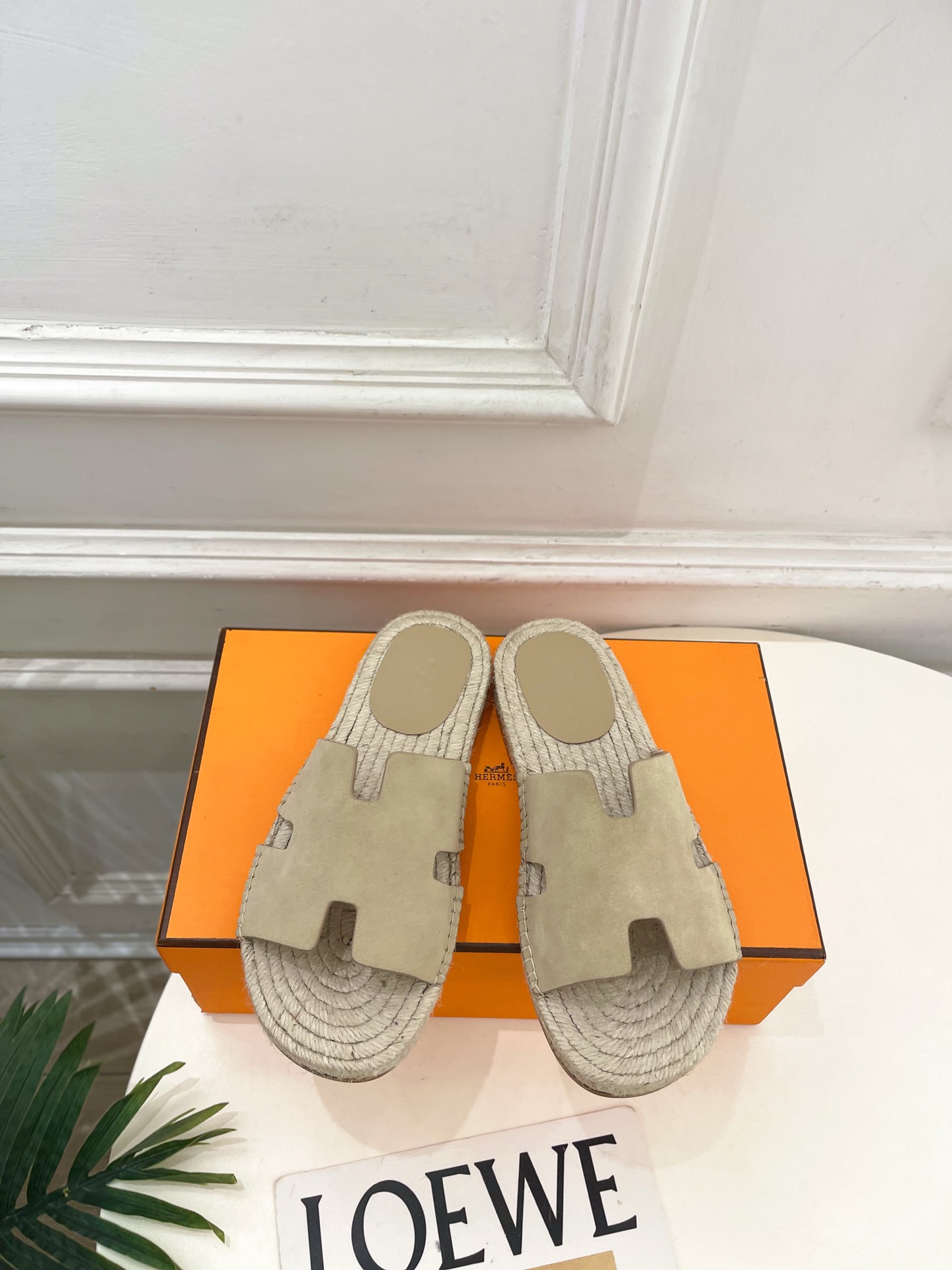 에르메스(HERMES) 커플 에스파드류 슬리퍼 신발