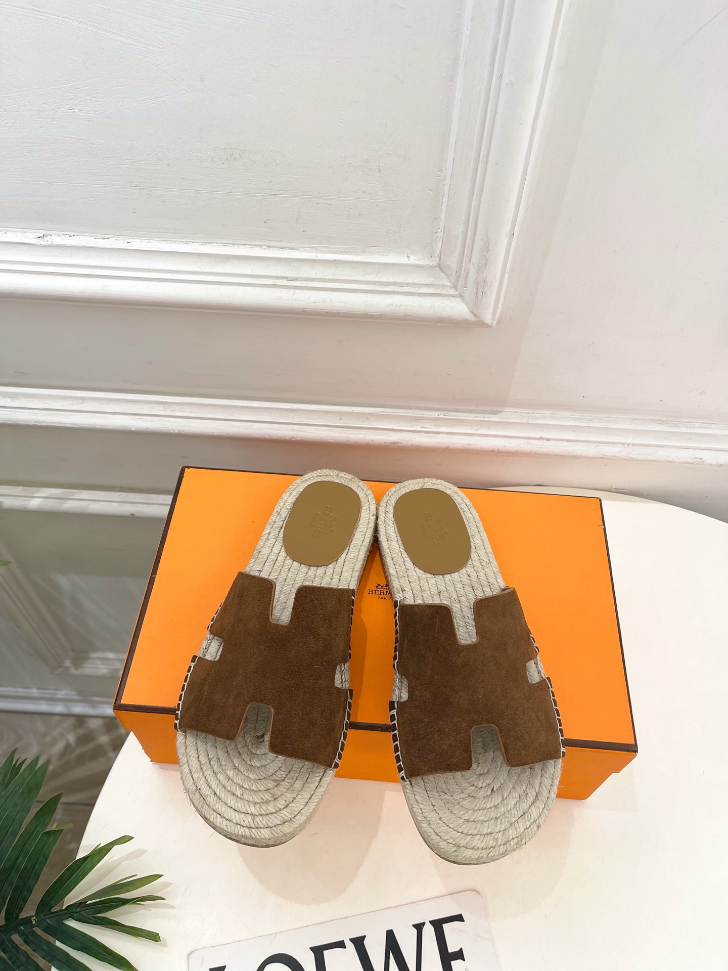 에르메스(HERMES) 커플 에스파드류 슬리퍼 신발