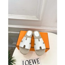 에르메스(HERMES) 커플 가죽 에스파드류 슬리퍼 신발