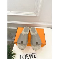 에르메스(HERMES) 커플 가죽 에스파드류 슬리퍼 신발