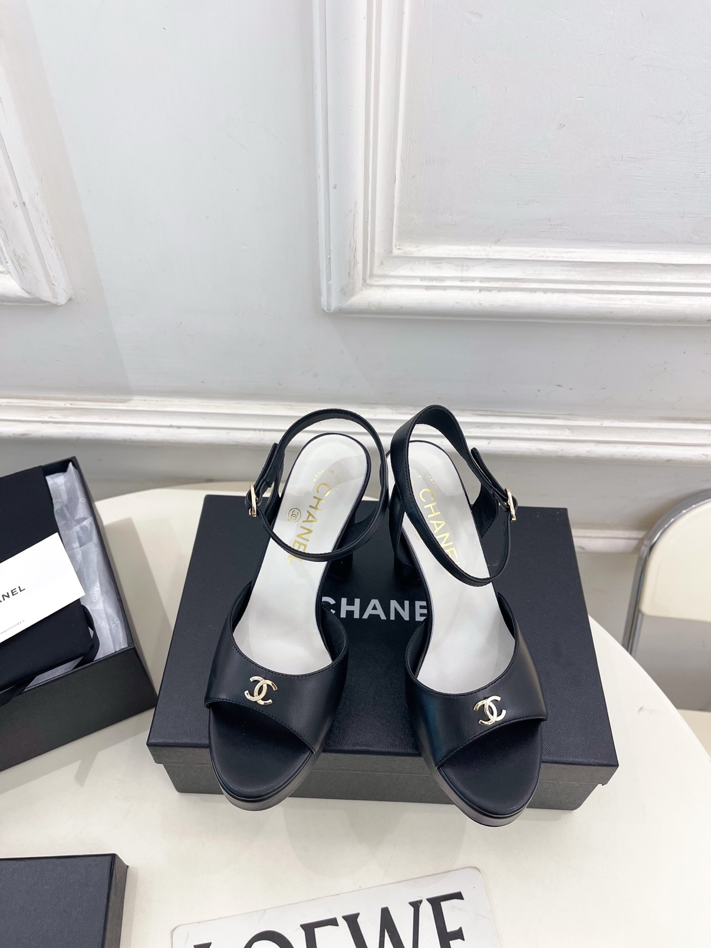 샤넬(CHANEL) 26SS 더블C 플랫폼 하이힐 샌들 신발