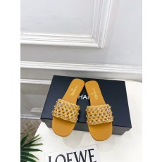 샤넬(CHANEL) 크리스탈 브레이드 플랫 슬리퍼 신발