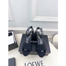 샤넬(CHANEL) 패브릭 플랫폼 하이힐 샌들 신발