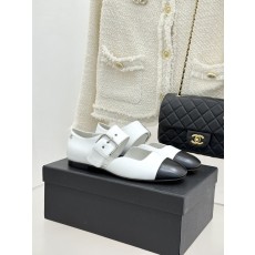 Chanel 26P 샤넬 배색 벨트 버클 메리제인 플랫 슈즈 신발