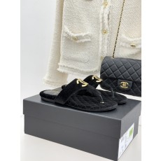 Chanel 26P 샤넬 빅 더블C 퀼팅 플립플랍 쪼리 샌들 슬리퍼 신발