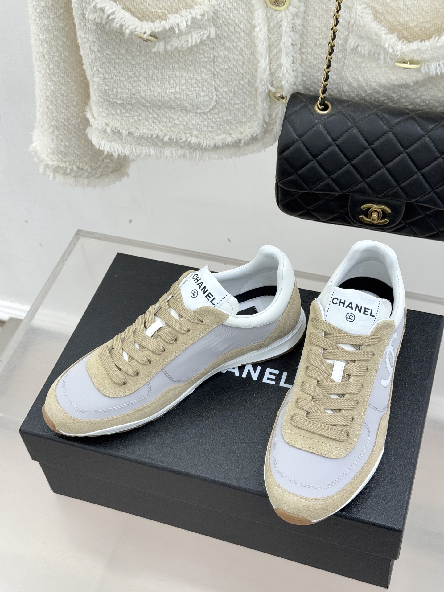 Chanel 26P 샤넬 더블C 믹스 스니커즈 신발