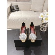 Chanel 26X 샤넬 크리스마스 한정 금은 쌍꽃 구두 신발