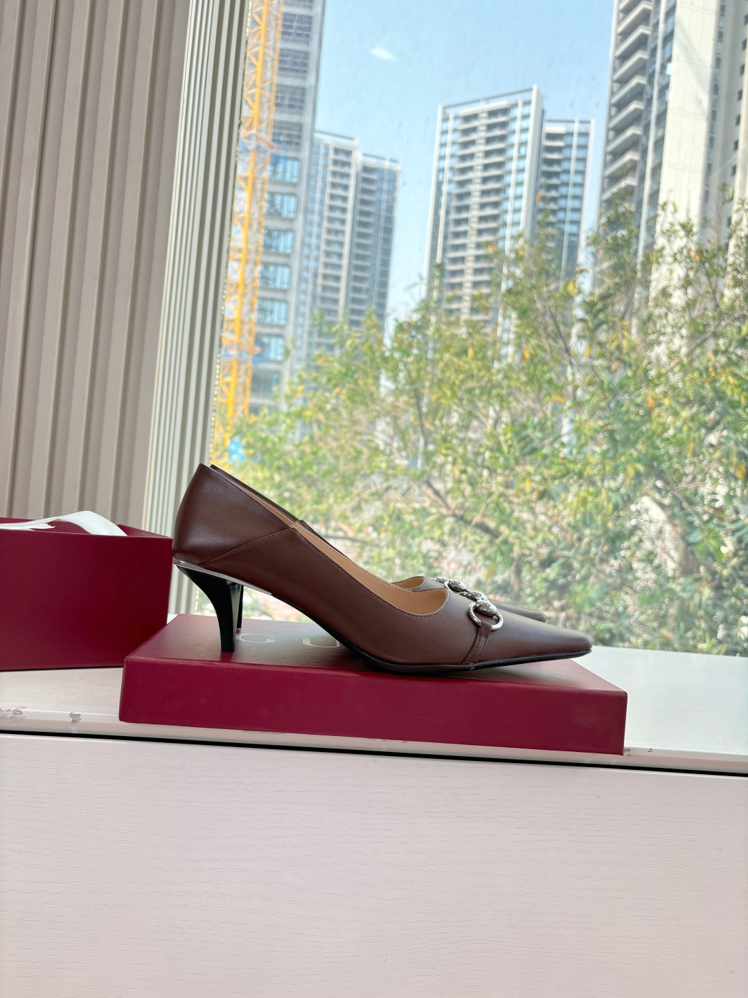 Gucci 구찌 마리본 마천구 크리스탈 하이힐 구두 신발