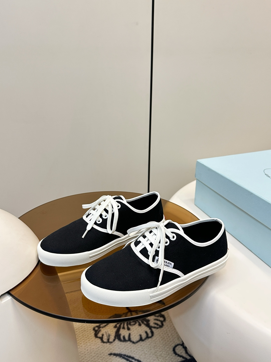 Prada 프라다 2026 S/S 신상 커플 캔버스화 스니커즈 신발