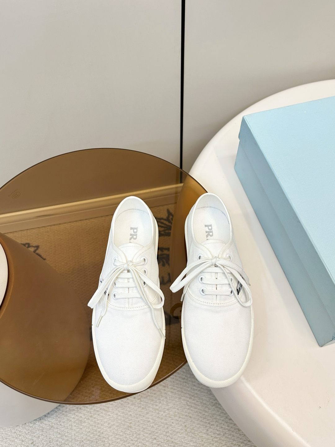 Prada 프라다 2026 S/S 신상 커플 캔버스화 스니커즈 신발