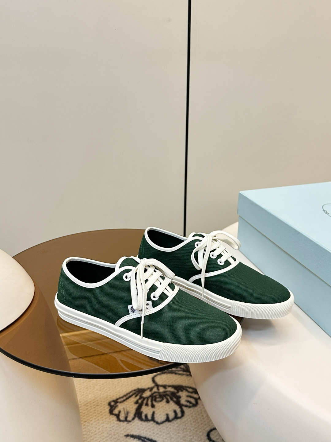 Prada 프라다 2026 S/S 신상 커플 캔버스화 스니커즈 신발