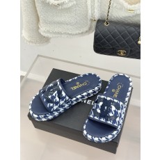 샤넬(CHANEL) 클래식 하운드투스 플랫폼 슬리퍼 신발