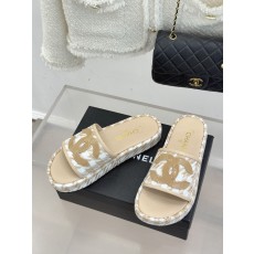 샤넬(CHANEL) 클래식 하운드투스 플랫폼 슬리퍼 신발