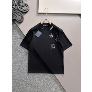 루이비통(LV) 시그니처 로고 라운드 반팔 티셔츠 의류