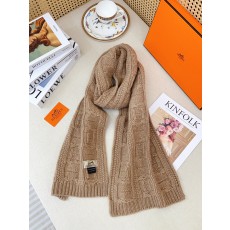 에르메스(HERMES) 핸드메이드 텍스처  캐시미어 커플 목도리 스카프