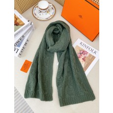 에르메스(HERMES) 핸드메이드 텍스처  캐시미어 커플 목도리 스카프
