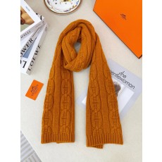 에르메스(HERMES) 핸드메이드 텍스처  캐시미어 커플 목도리 스카프