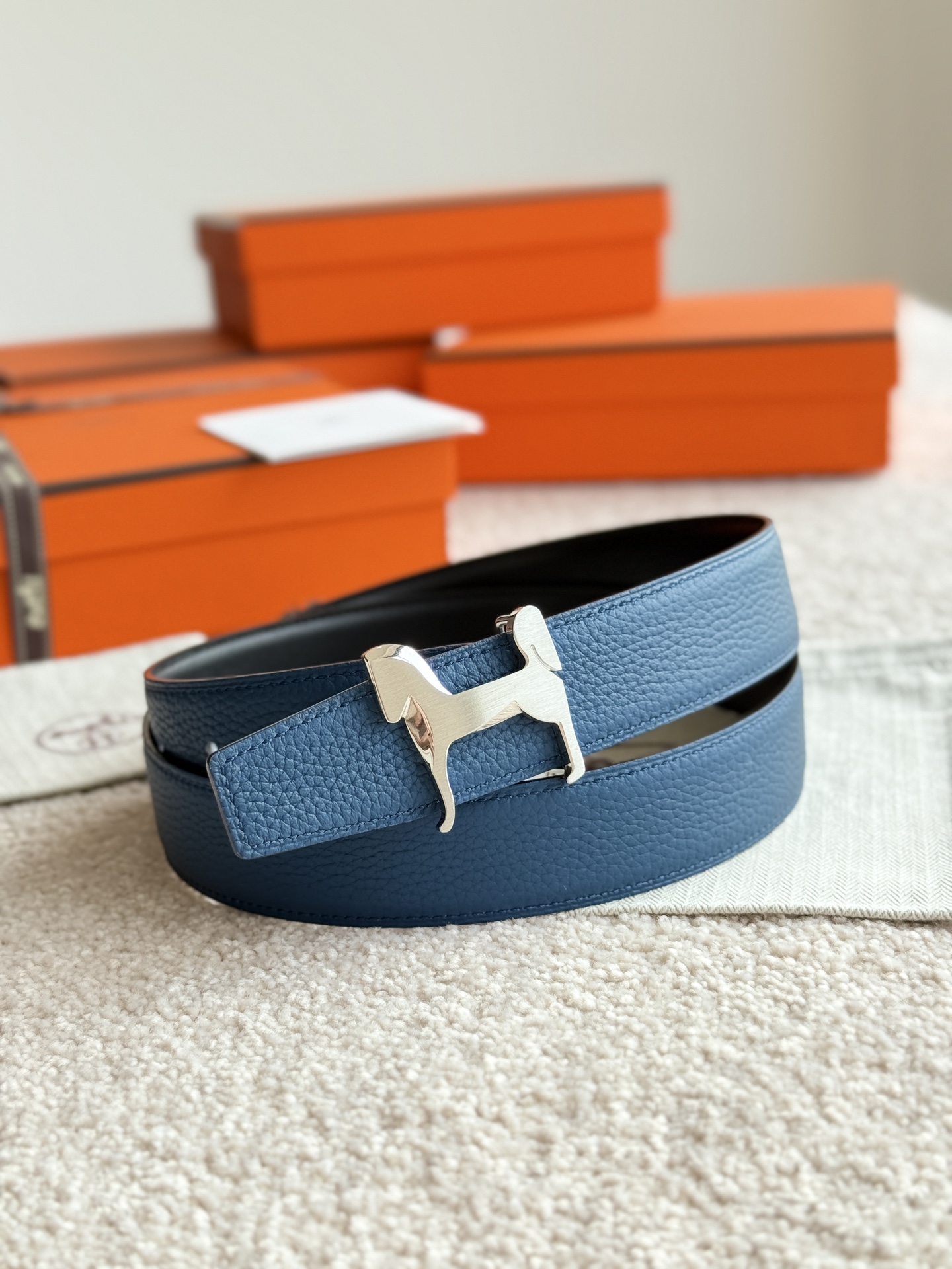 에르메스(HERMES) 스타일 파나쉬 토고 가죽 벨트 악세사리