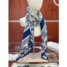 디올(DIOR) 양면 톤온톤 실크 캐시미어 목도리 스카프