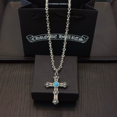 크롬하츠(Chrome Hearts) 복고 십자가 볼 체인 목걸이 악세사리