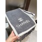 샤넬(CHANEL) 신상 양면 배색 자카드 머플러 목도리 스카프