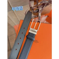 에르메스(Hermes) 클래식 리치 패턴 레더 벨트