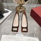 Roger vivier RV 로저 비비에 사각버클 스퀘어토 샌들 신발