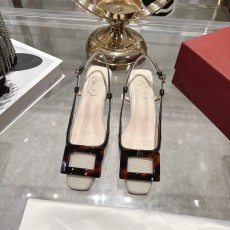 Roger vivier RV 로저 비비에 사각버클 스퀘어토 샌들 신발