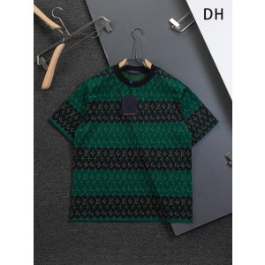 루이비통(LV) 컬러 블록 스트라이프 자수 티셔츠 의류