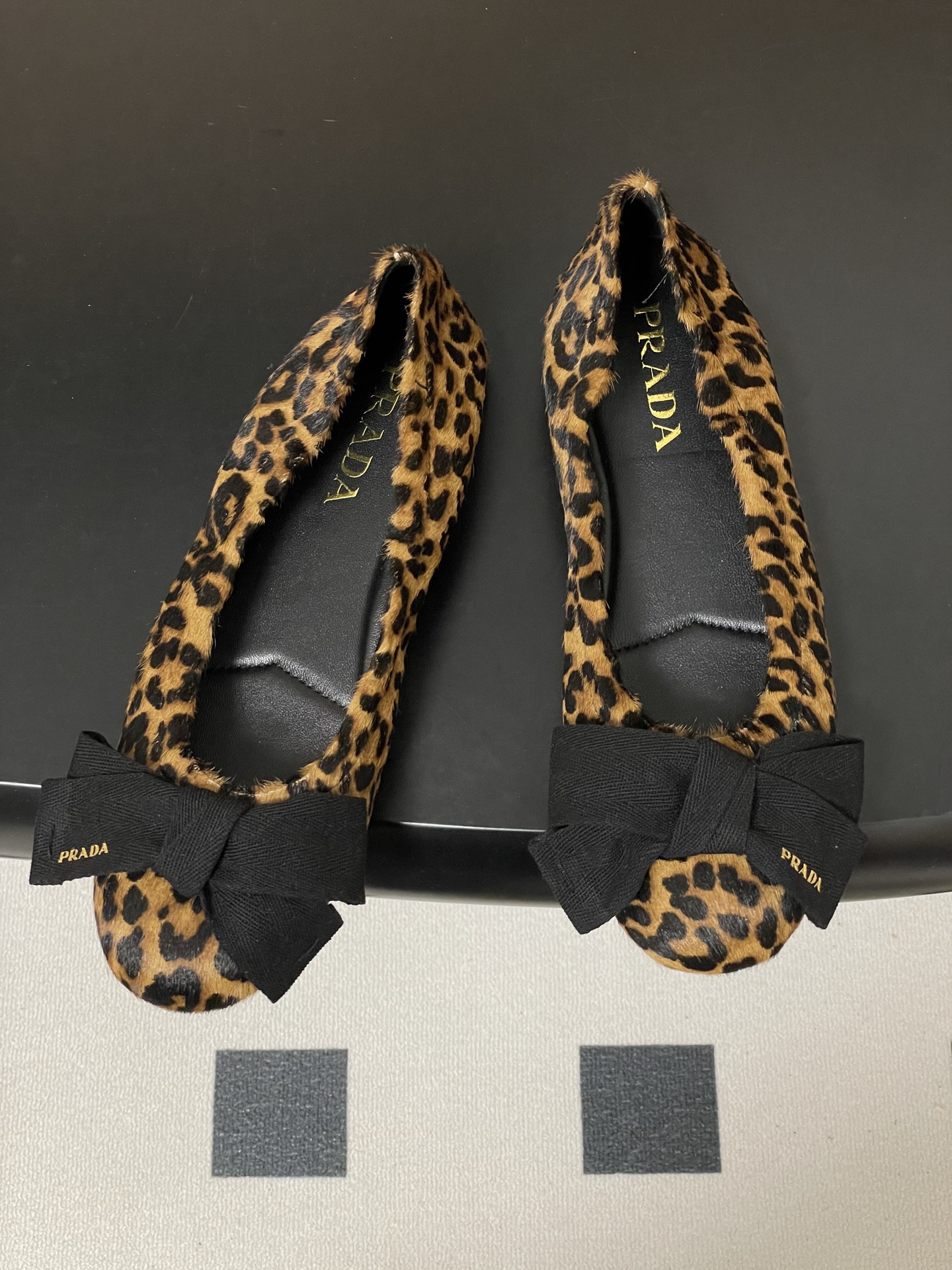 프라다(Prada) 프렌치 빅 리본 발레리나 플랫 슈즈 로퍼 단화 신발