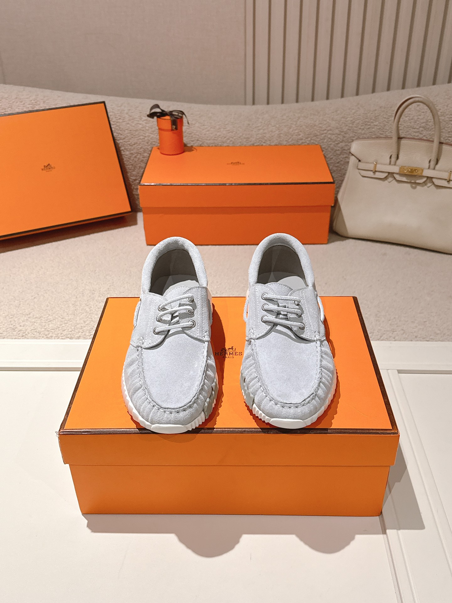 에르메스(HERMES) 커플 레저 스니커즈 신발